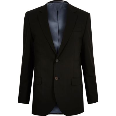 Black tailored suit jacket